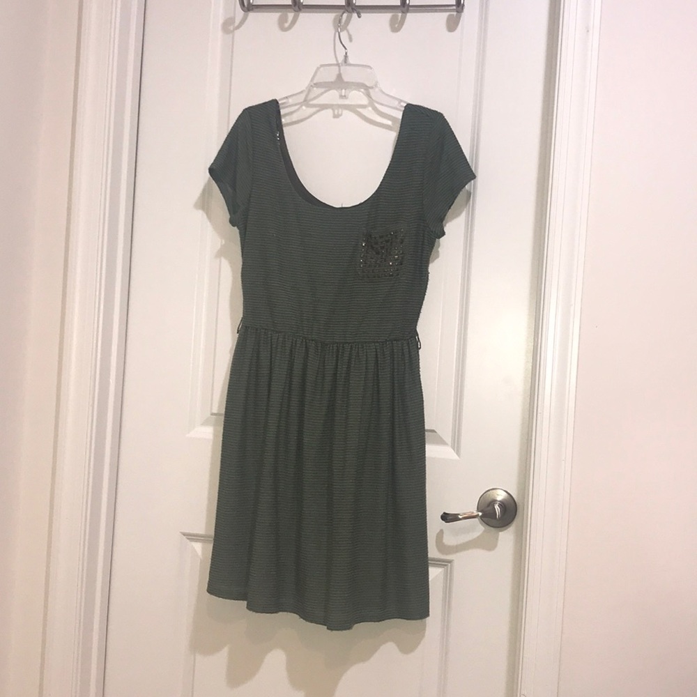 Olive Green Dress